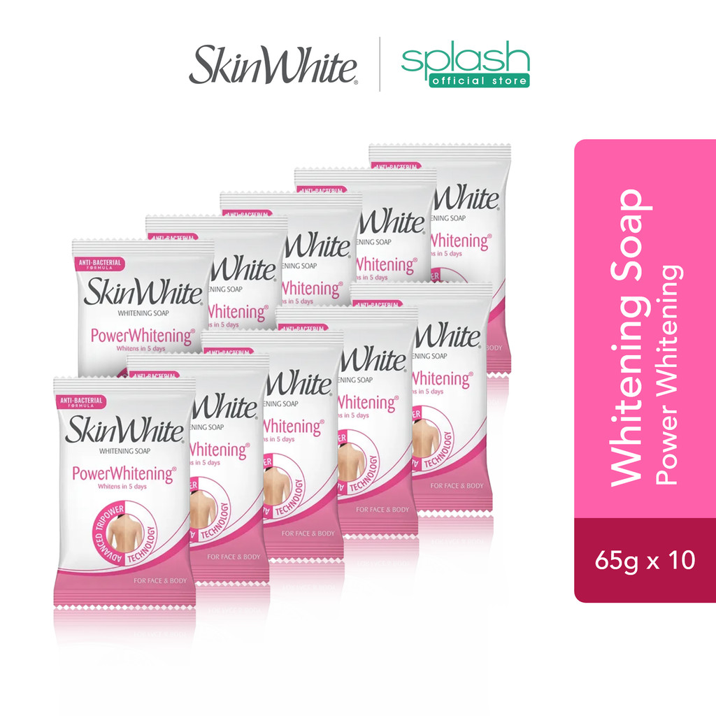 SkinWhite Whitening Face and Body Soap PowerWhitening 65g - Set of 10 ...