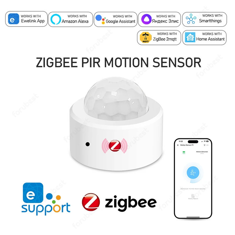 ZigBee Smart PIR Motion Sensor Detector Movement Sensor EWelink APP ...