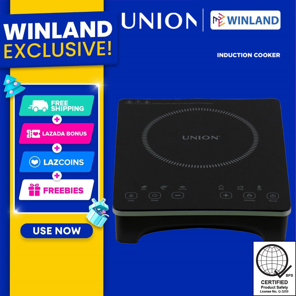 Union by Winland Crystal Glass Induction Cooker With Free Cooking Pot ...