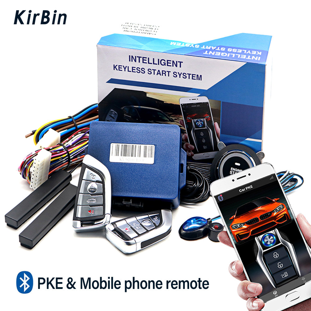 Car Alarm With Autostart Push One Button Auto Start Stop Keyless Entry ...