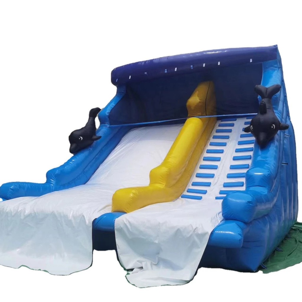 PVC/Oxford Dolphin Customized Commercial Inflatable Castle Slide for ...
