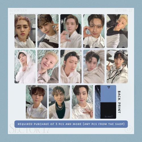 PER PIECE] SEVENTEEN JEONGHAN 4TH ALBUM REPACKAGE SECTOR 17 LOMO