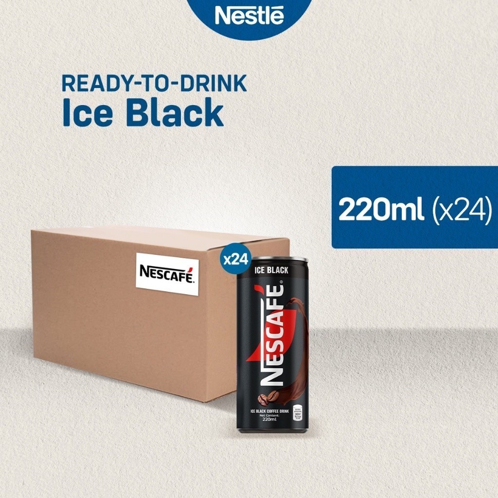 Nescafe Ready to Drink Ice Black 220ml - Pack of 24 | Shopee Philippines