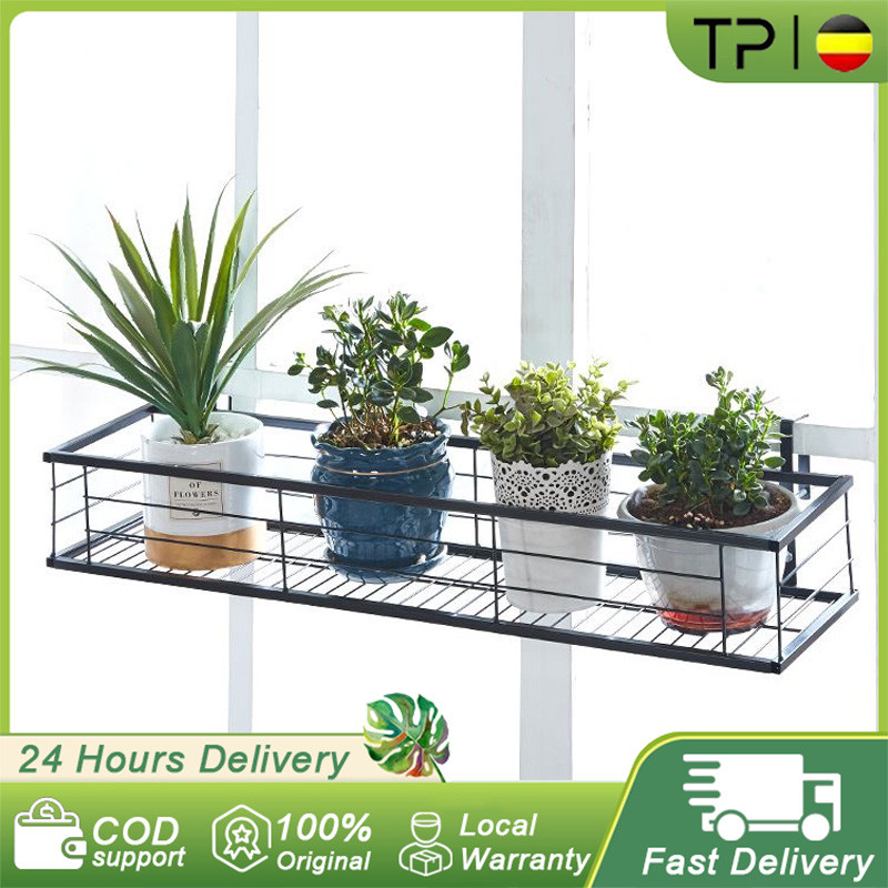 TP Plant Rack Stand 80cm Railing Plant Rack Balcony Flower Stand ...