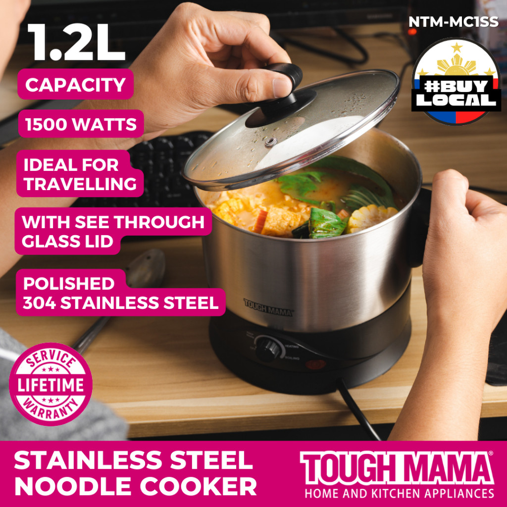 Tough Mama NTMMC1SS Noodle Cooker Multicooker Travel Water Heater