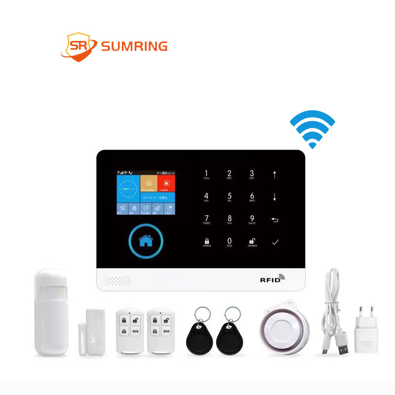 IOS Android App WIFI GSM Wireless Home Security Touch Keypad Security ...