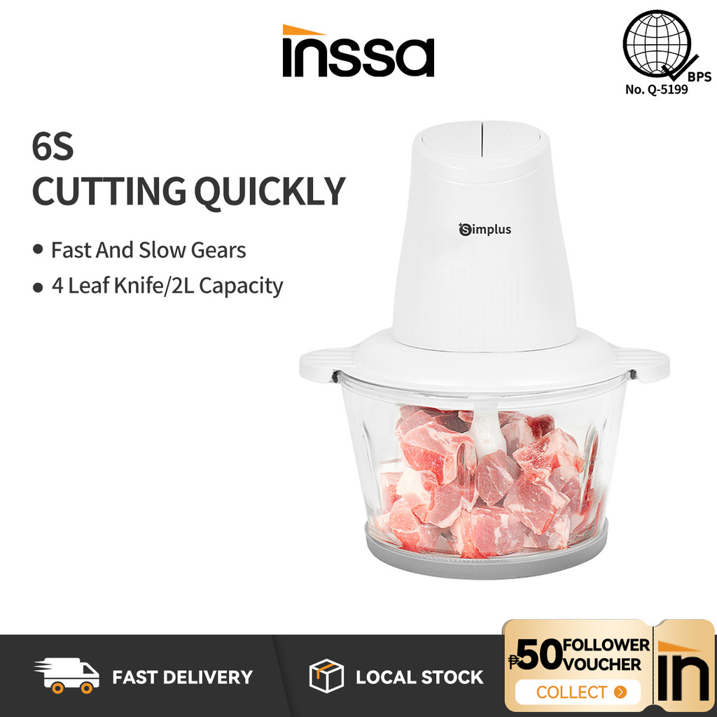 INSSA x Simplus Meat Grinders Food Processor Household Multifunctional ...