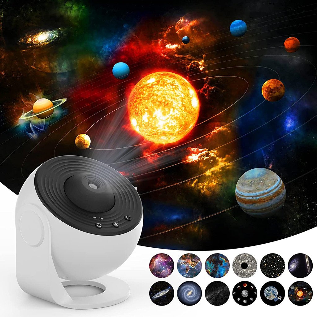 RGB ColorRGB, LED Starry Sky Projector Night Light 12 in 1 Planetarium ...