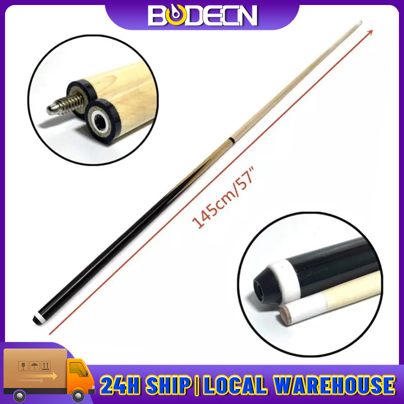 145CM/57INCH Foldable Wood Cue Pool Stick Snooker Billiards Sport Game ...