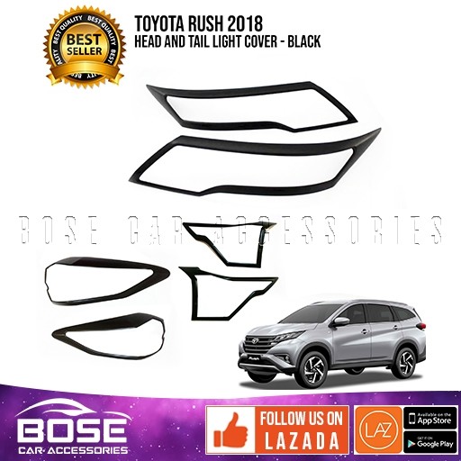 Toyota Rush 2018 Onwards HLC TLC Head Light / Tail Light Black/Design