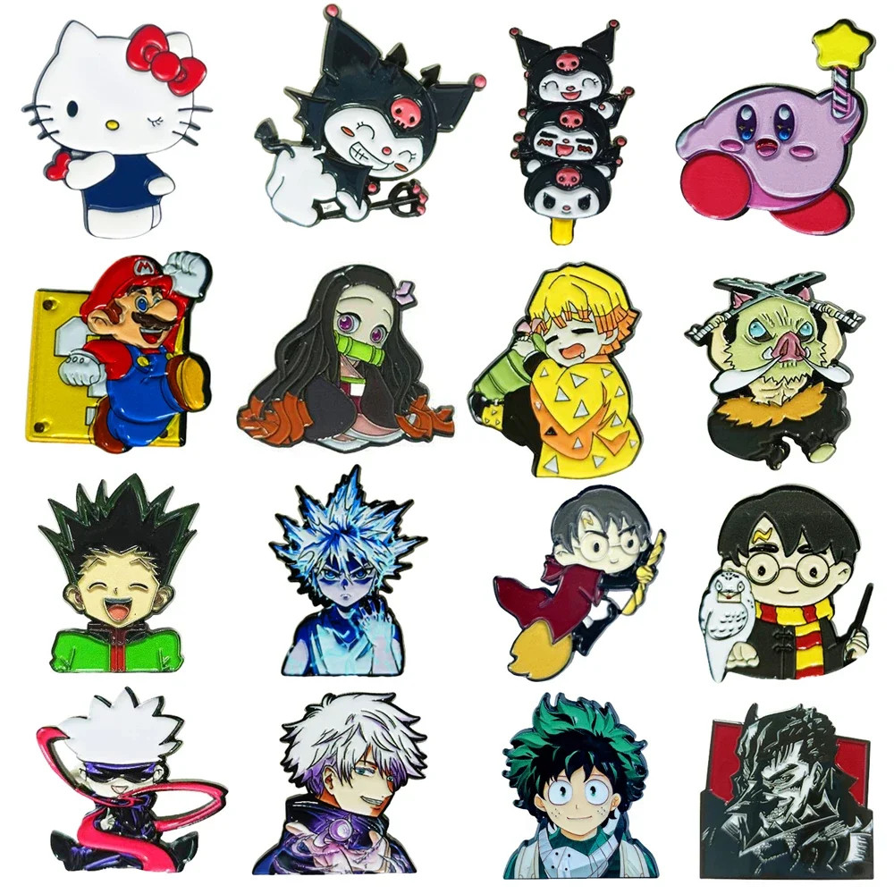 Manga Enamel Pin Anime Lapel Pins for Backpacks Cute Things Brooches ...