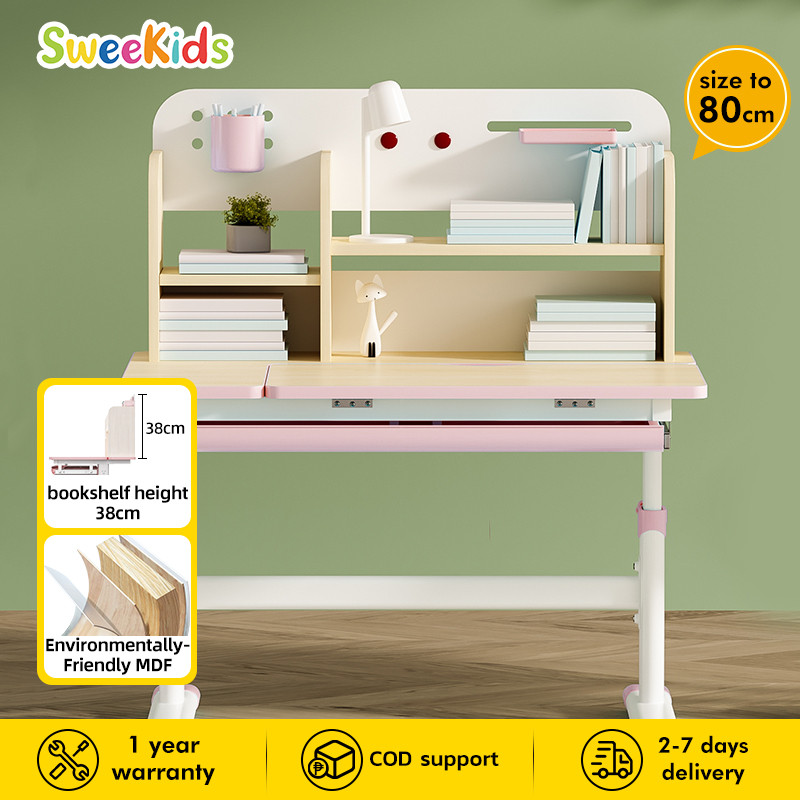 SWEEKIDS T230 Ergonomic Children's Study Desk with 80cm Desktop, Built