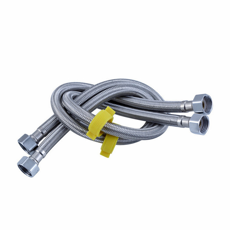 60cm Aluminum Wire Hose Double-Headed Shower Hose Flexible Bathroom ...