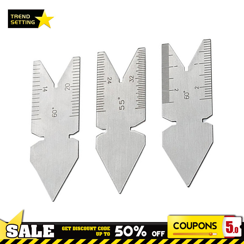 3pcs Screw Thread Center Gauge 55° 60° Degrees Inch Metric Angle ...