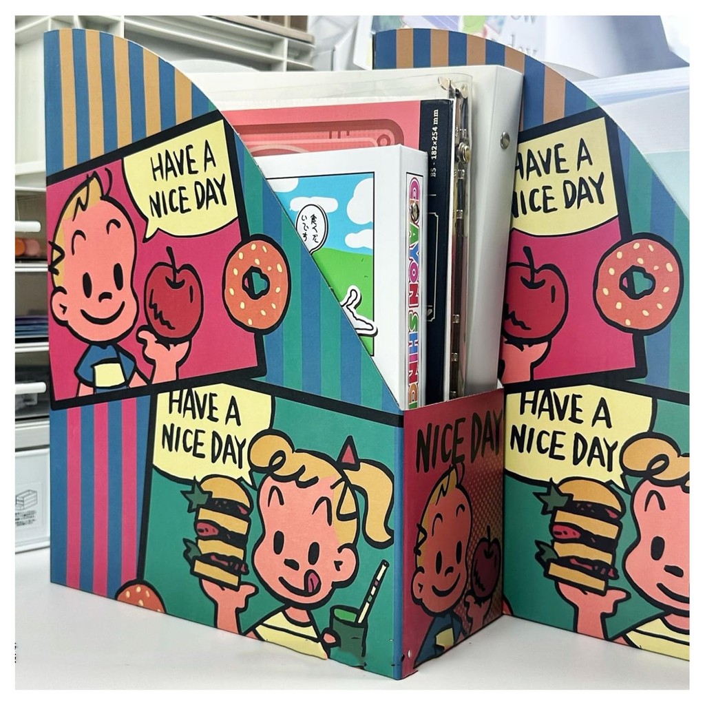 Osamu Harada File Box Bookend A4 Document Storage Box Paper Tabletop ...