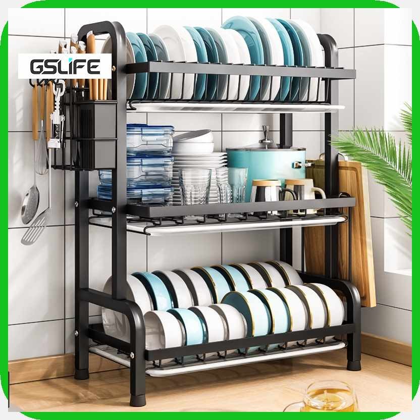 GSlife Drying)qP>Rack)Sg>Stainless Steel 304 Kitchen Rack Dish Rack Kit ...