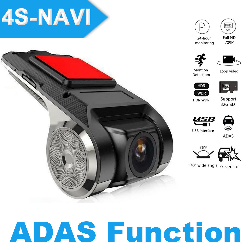 ☭Cam ADAS HD 720P 1080P USB TF Card Car DVR ADAS Dashcam DVRs Video ...