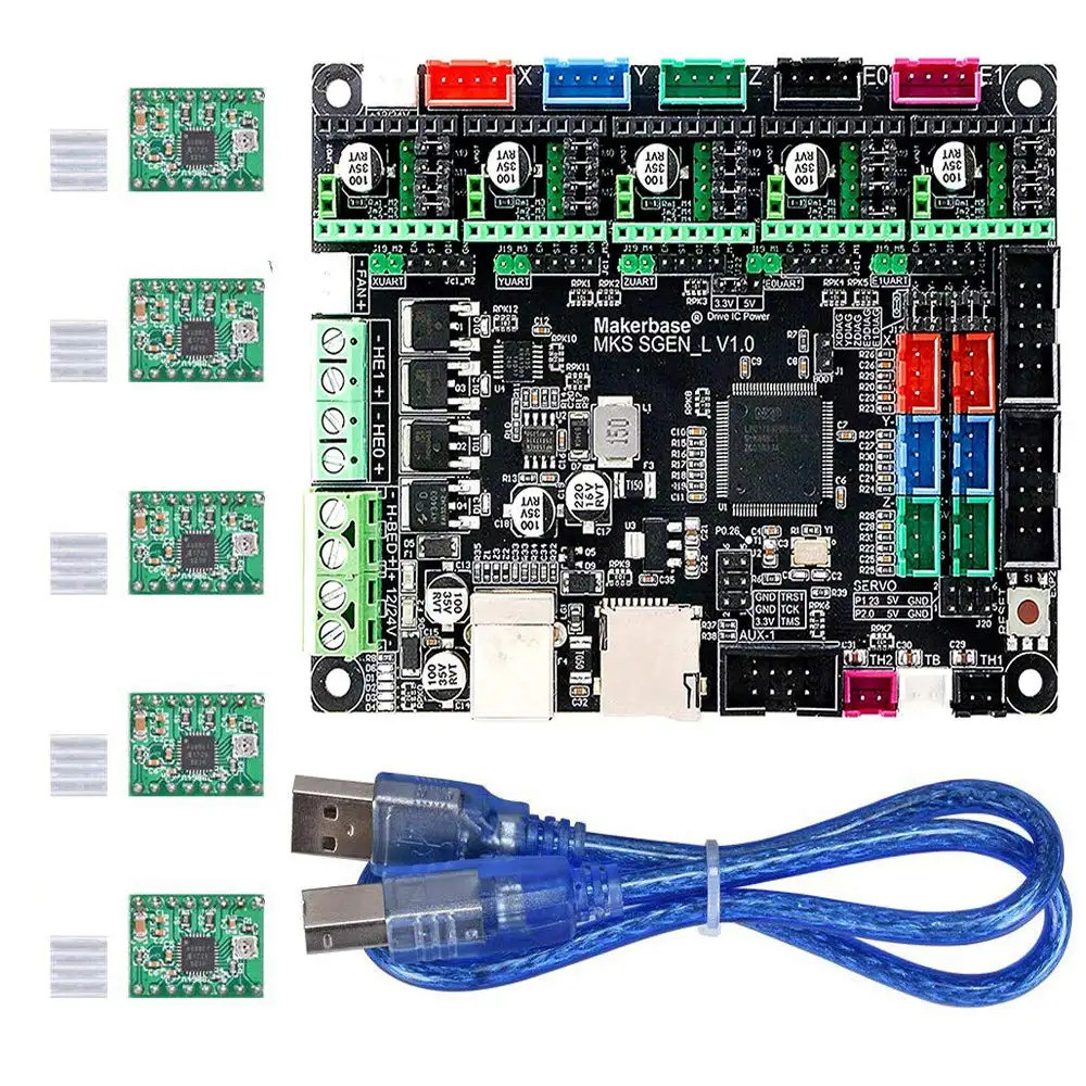 MKS Gen L V1.0 3D Printer Integrated Mainboard Controller PCB Board ...
