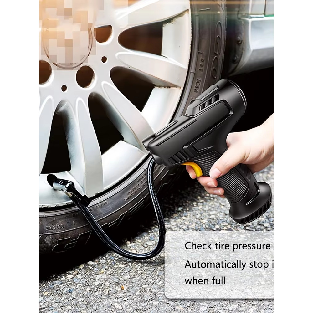 Compresor de aire para coche, bomba inflable recargable inalámbrica/con ...