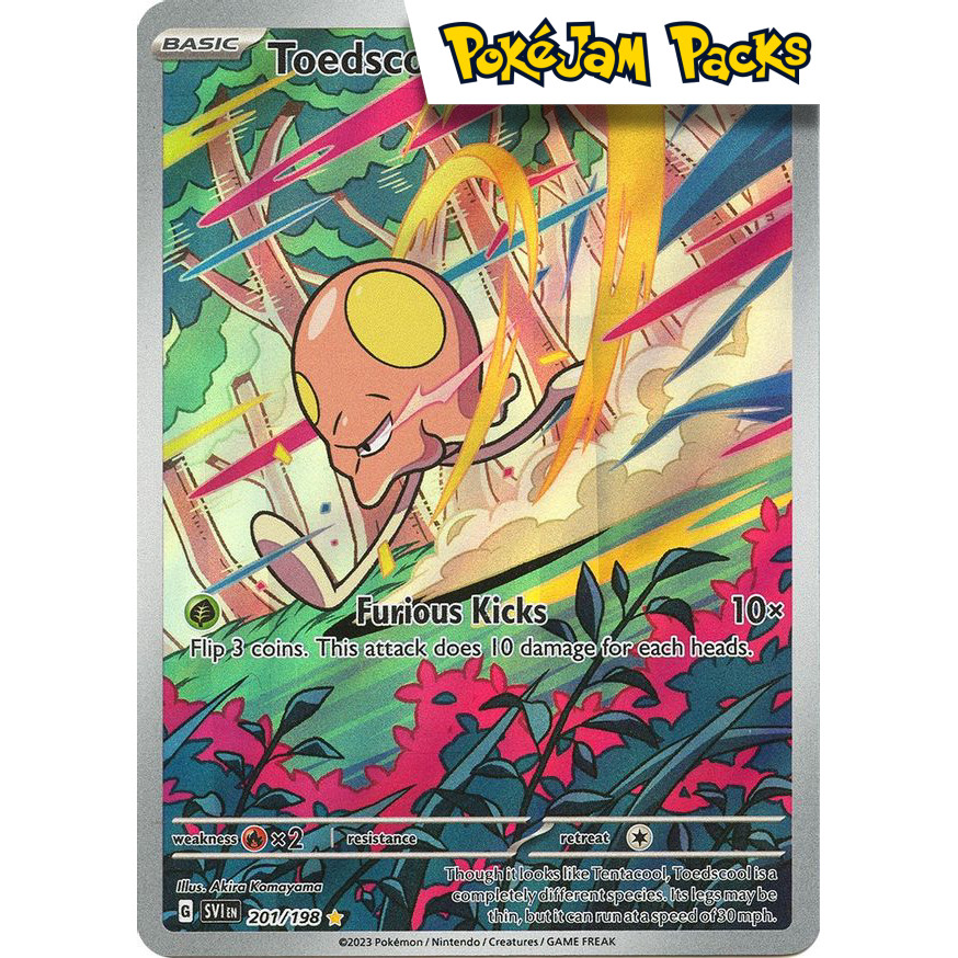 Toedscool - 201/198 - Illustration Rare - Scarlet & Violet - Pokémon ...