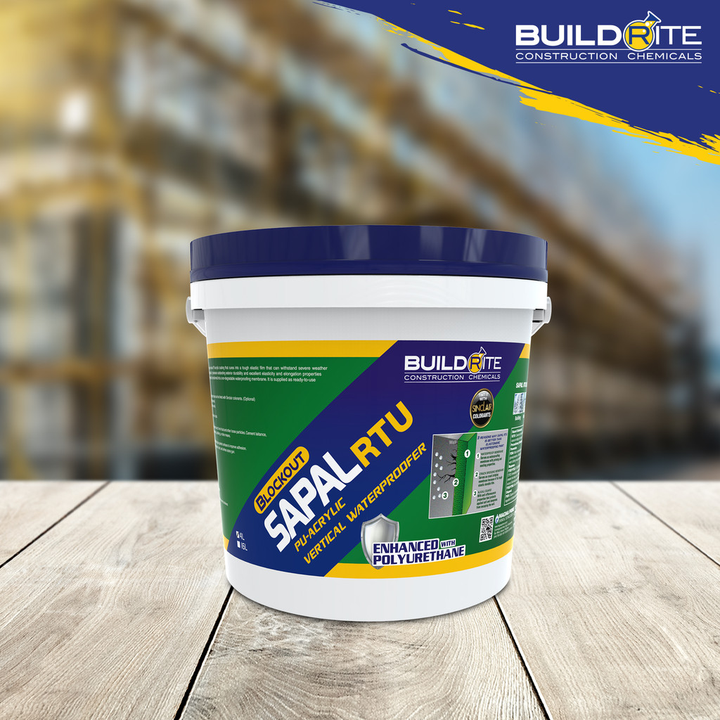 BUILDRITE BLOCKOUT SAPAL RTU Elastic Acrylic Coating GALLON | Shopee ...