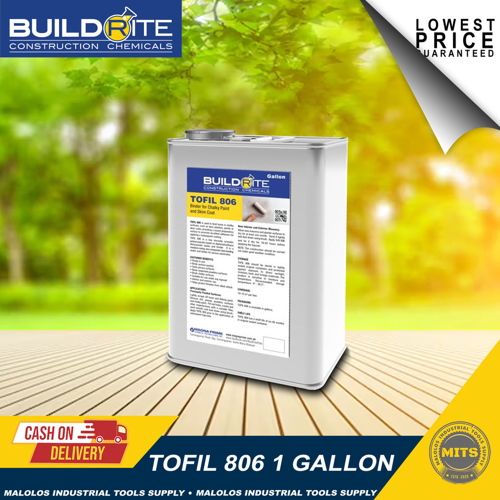 BUILDRITE TOFIL 806 ADHESIVE GALLON | Shopee Philippines