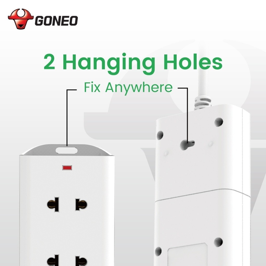 Bull Extension Socket V Series V1030 300cm Cable 3 Outlets 2500w 10a ...