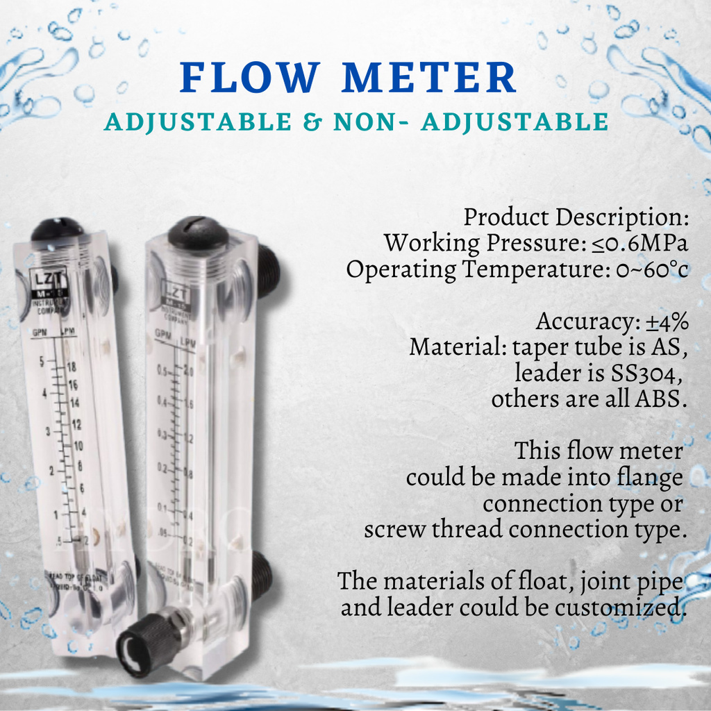 Flow Meter Adjustable 5GPM | Shopee Philippines