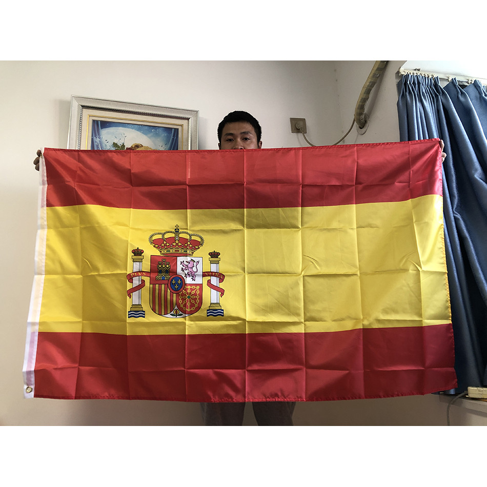 SKY FLAG 90x150cm spain flag 3x5 Feet ES Espana Spanish Flag Super Poly