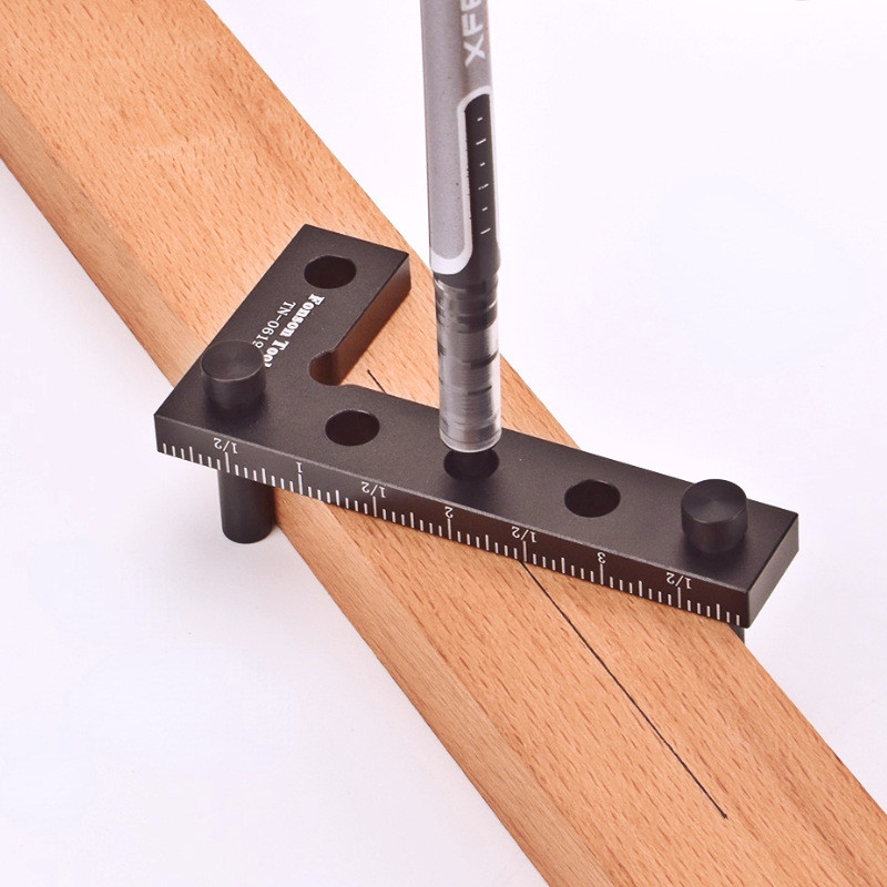Woodworking square Height ruler 90 degrees metric British scribing ...