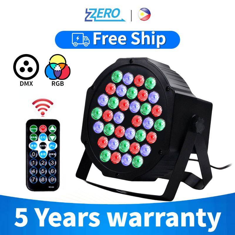 DJ Sound Party Lights LED Flat Par RGB White Color Mixing DMX512