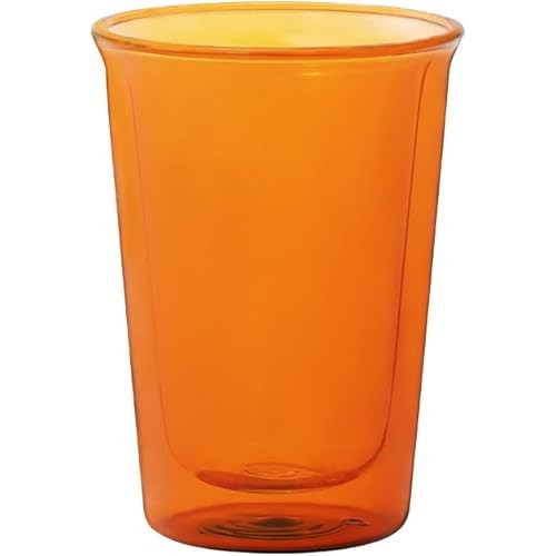 KINTO CAST AMBER Double Wall Glass 290ml Heatresistant glass