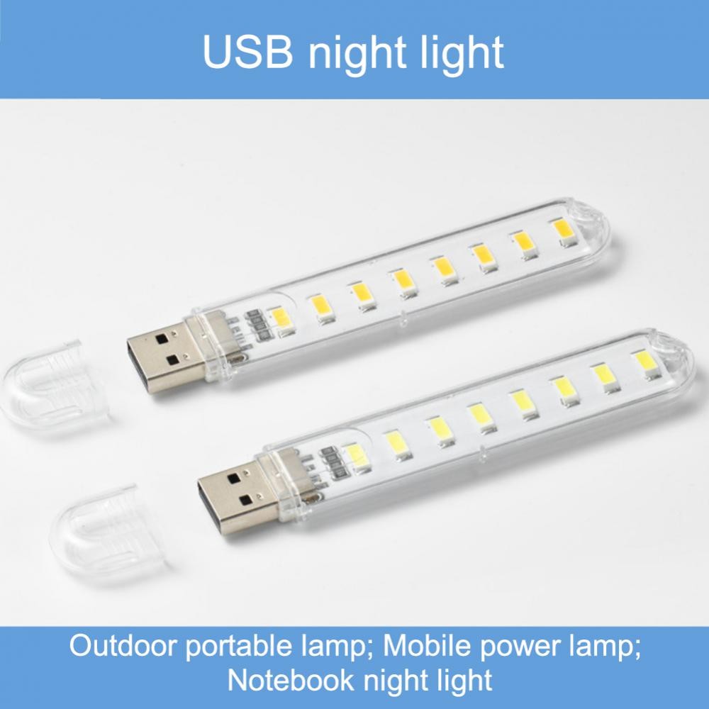 Led Usb Light Portable Ultra Bright Room Decor Camping Lighting White ...