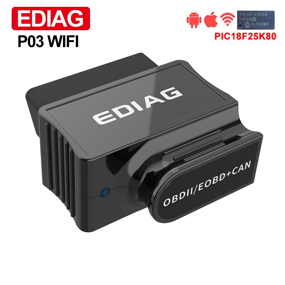 ☾Ediag ELM327 V1.5 Wifi/Bluetooth PIC18F25K80 for Android/IOS Elm 327 ...