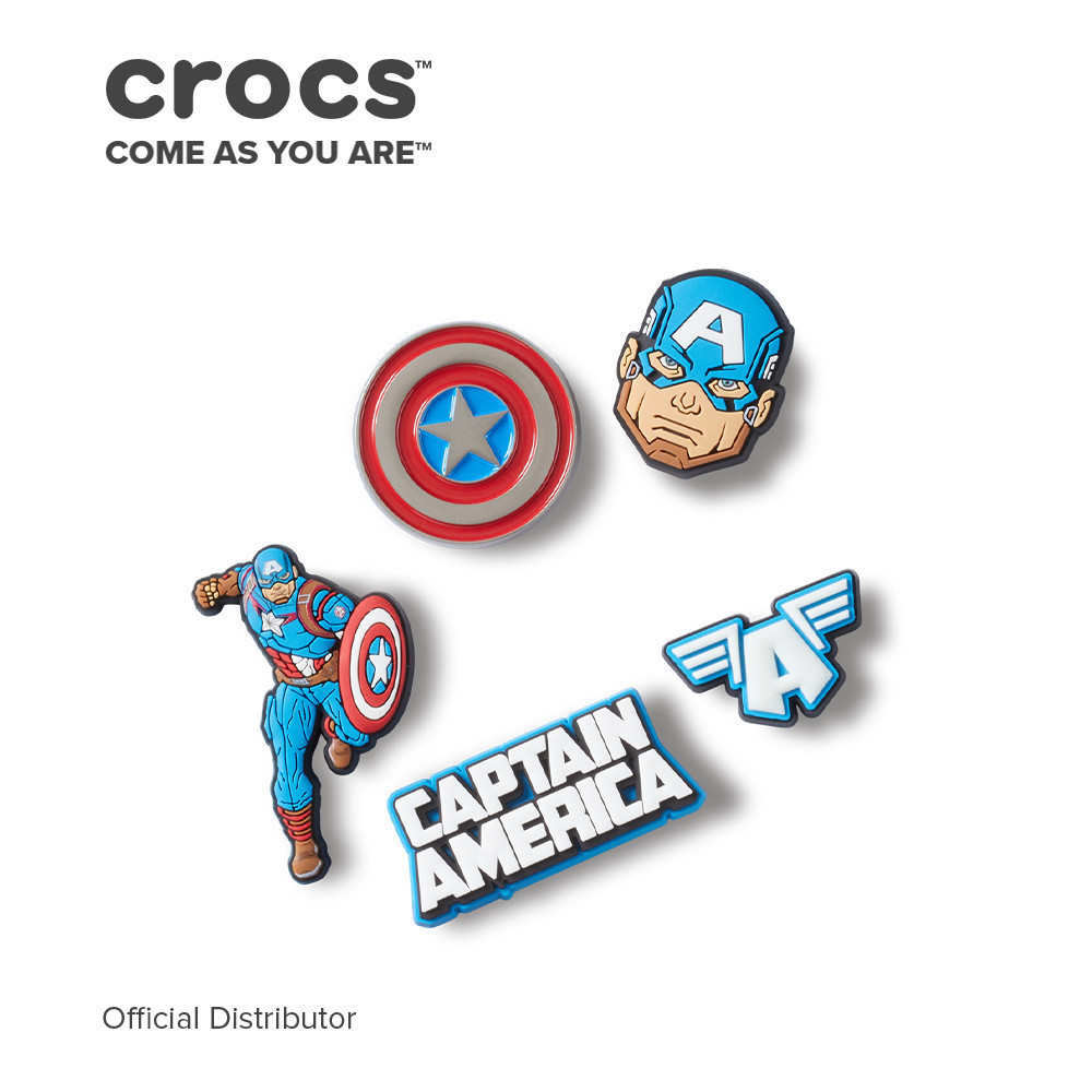 Crocs Jibbitz Charm Captain America Pack Shopee Philippines