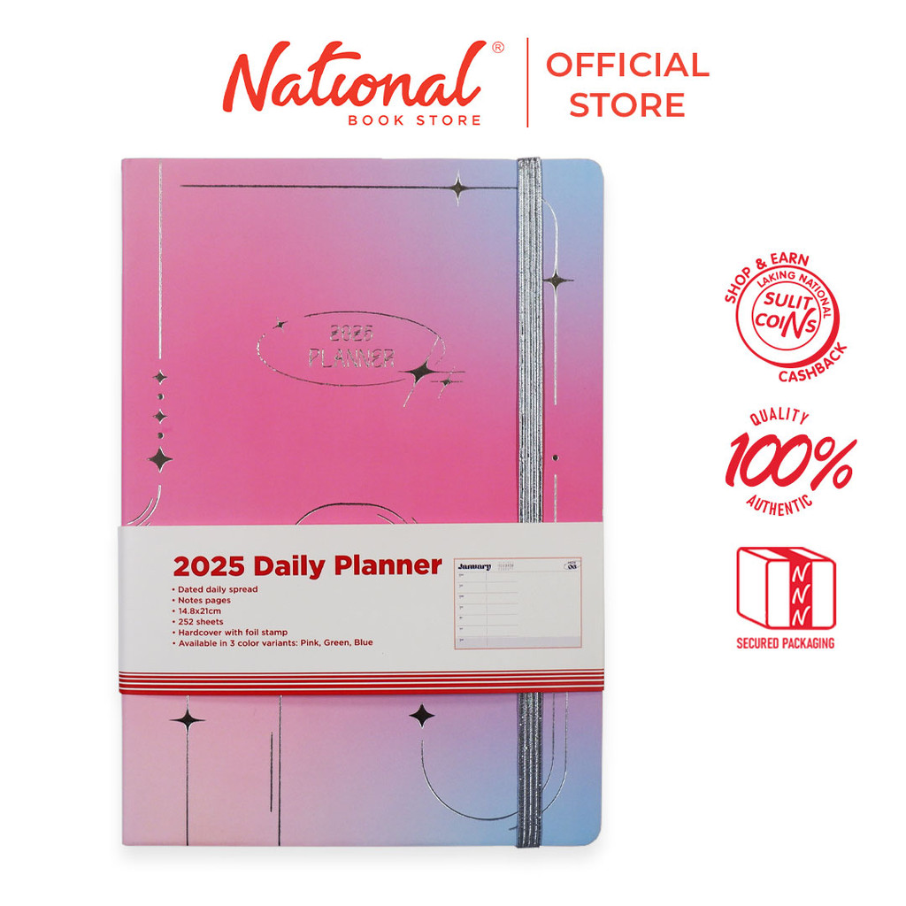 Best Buy 2025 Daily Planner with Foil Stamping 14.8x21cm 252 Sheets