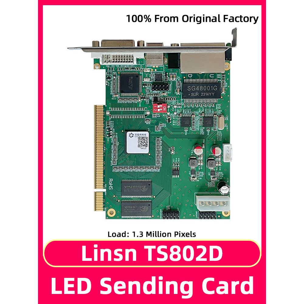 ☾Linsn TS802D Full Color Video Wall HUB75 LED Panel Luminous Sign ...