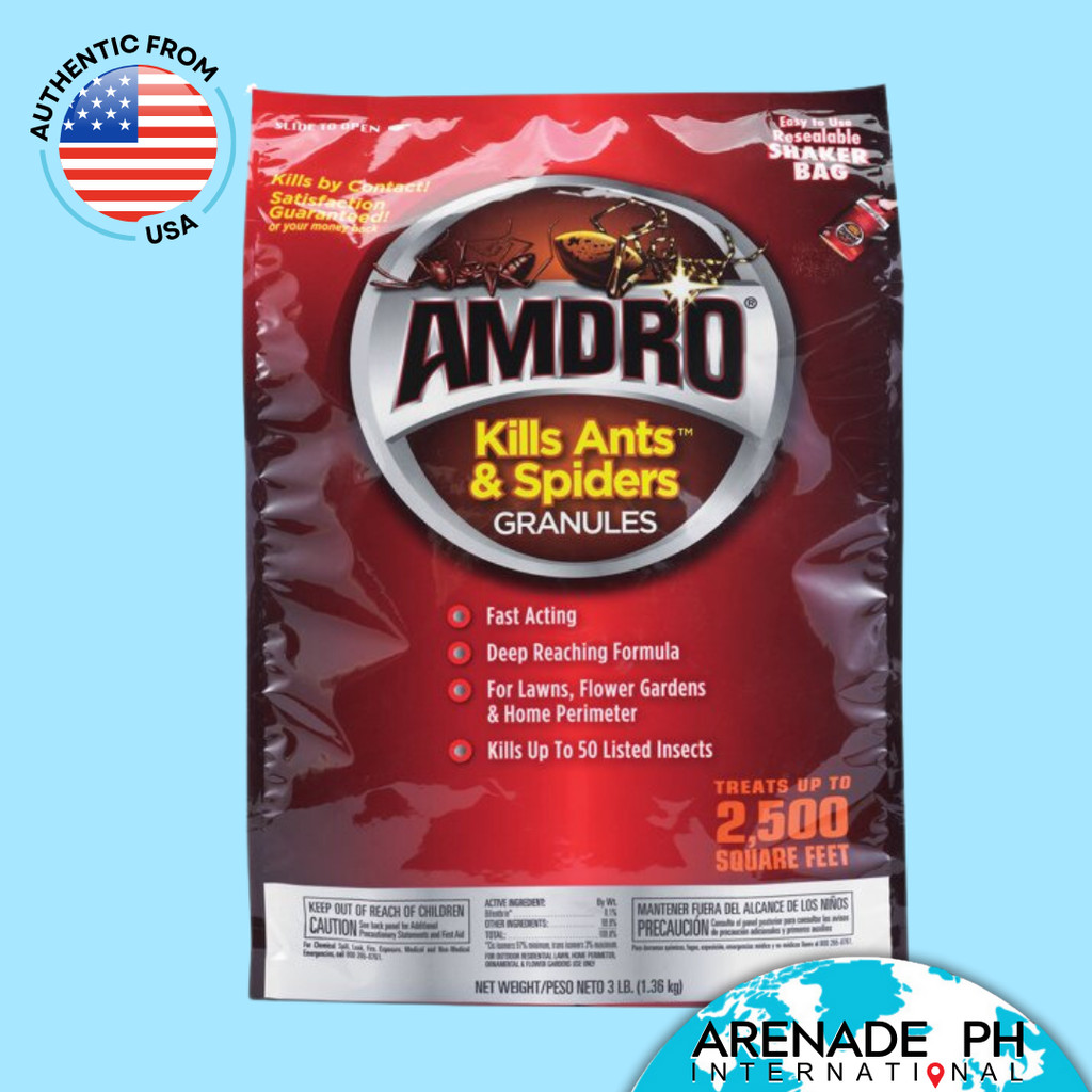 Amdro Kills Ants Spiders Granules Shaker Bag 3lb
