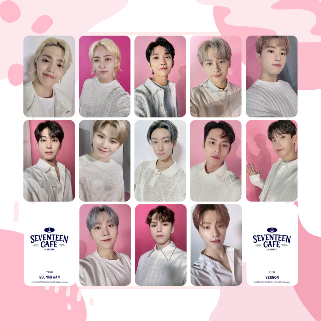 SEVENTEEN CAFE JUN 缶バッジ 2020 ベレー帽 セブチカフェ SEVENTEEN