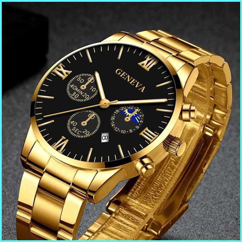 GENEVAR#Luxury+y+Gold+j@Watch+H@Men+nA@Waterproof,Oc[Automatic,DQ[Wacth ...