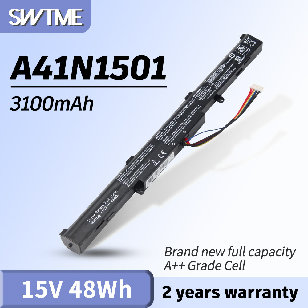 Exmate Laptop Accu A41N1501 voor ASUS Rog GL752JW GL752V GL752VL GL752VL-1A GL752VL-2B GL752VL-GC057T GL752VW-1A GL752VW-2B N552 N552V N552V VW N552. VX N752 N752VW
