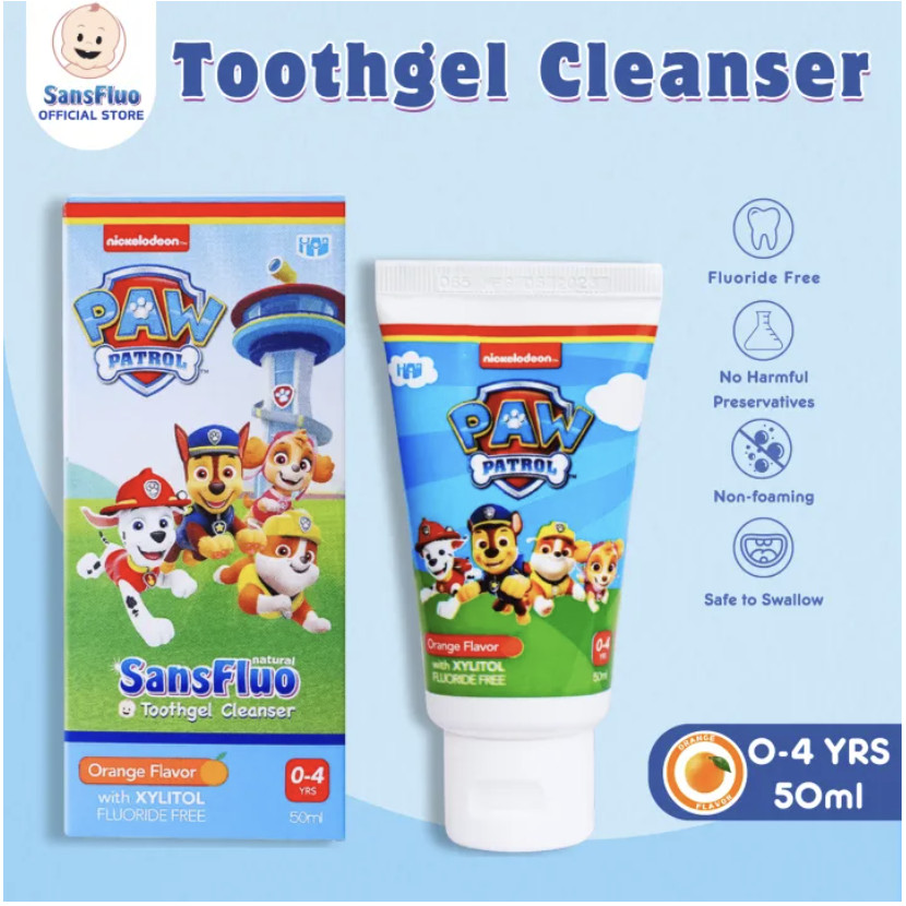SansFluo Natural Toothgel Cleanser Orange 50ml | Shopee Philippines