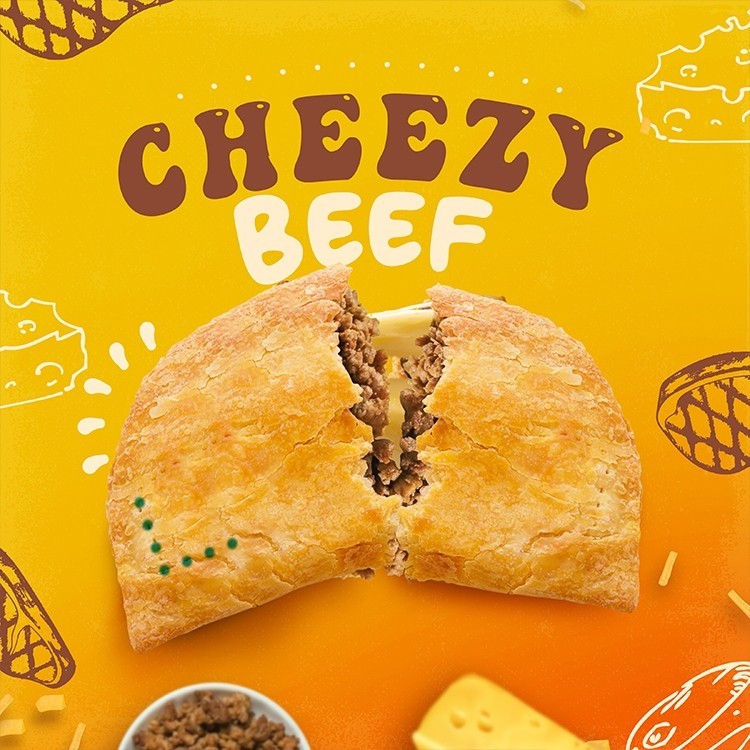 Jamaican Pattie Cheezy Beef Frozen Box [Bundle, Frozen, Pattie, Meat ...