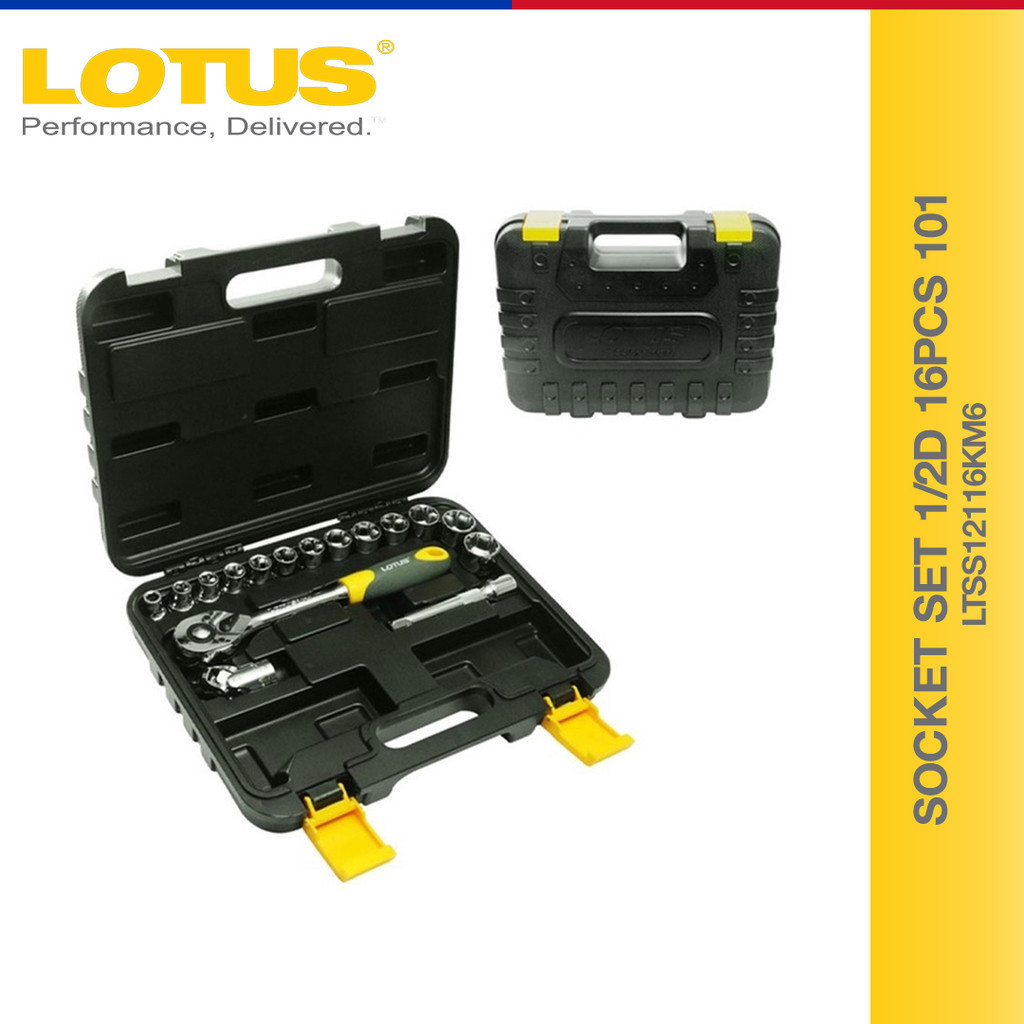 Lotus Socket Set 1/2DRV 16PC LTSS1216KM6 - Mechanic Tools | Shopee ...