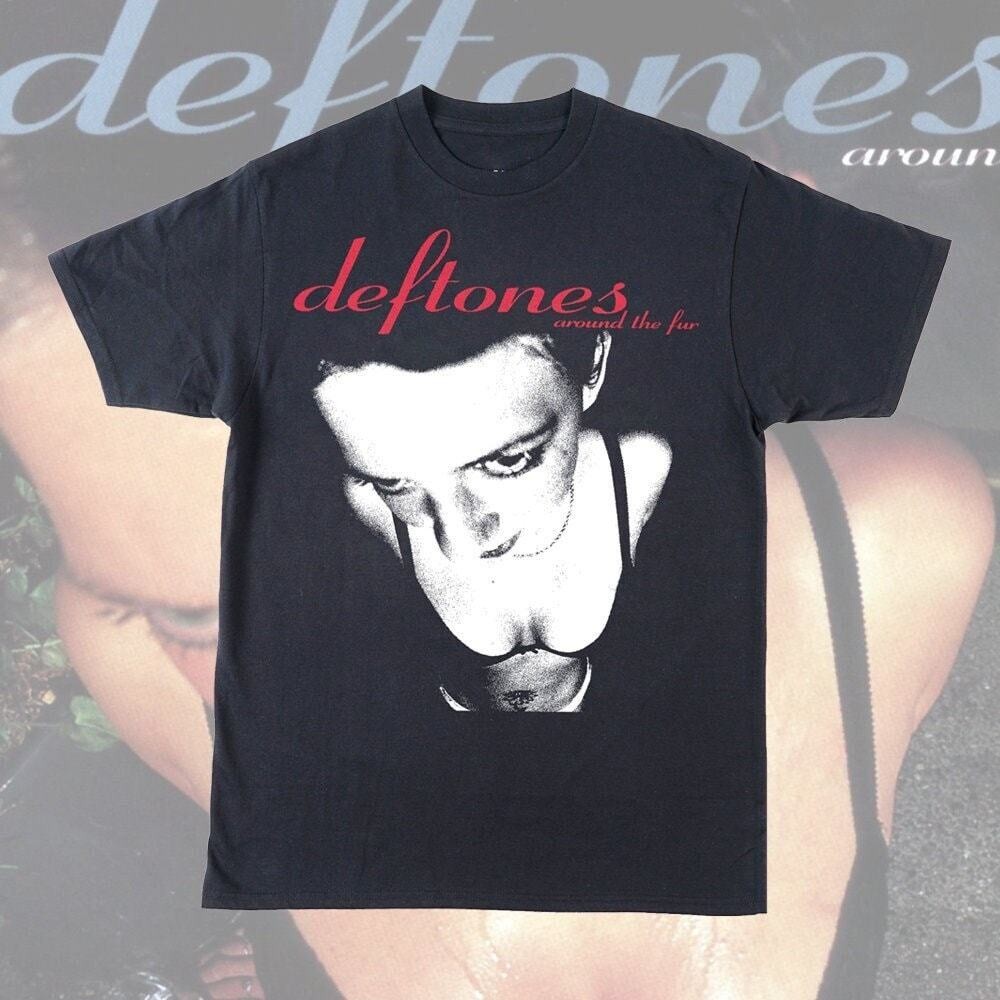 T-shirt Deftones 'Around The Fur' Officiel - Noir, Coton, Neuf Avec étiquette