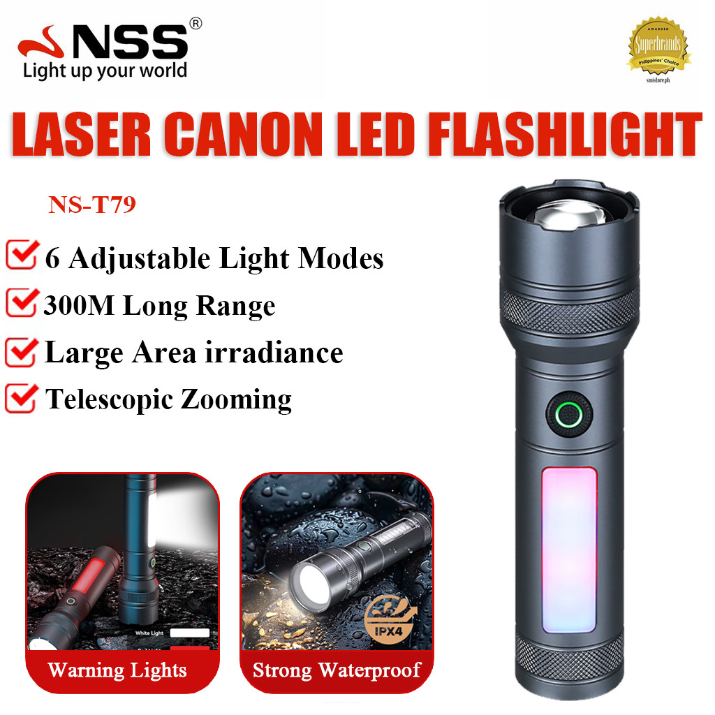 NSS Portable Rechargeable Waterproof Original Flashlight Super Bright ...