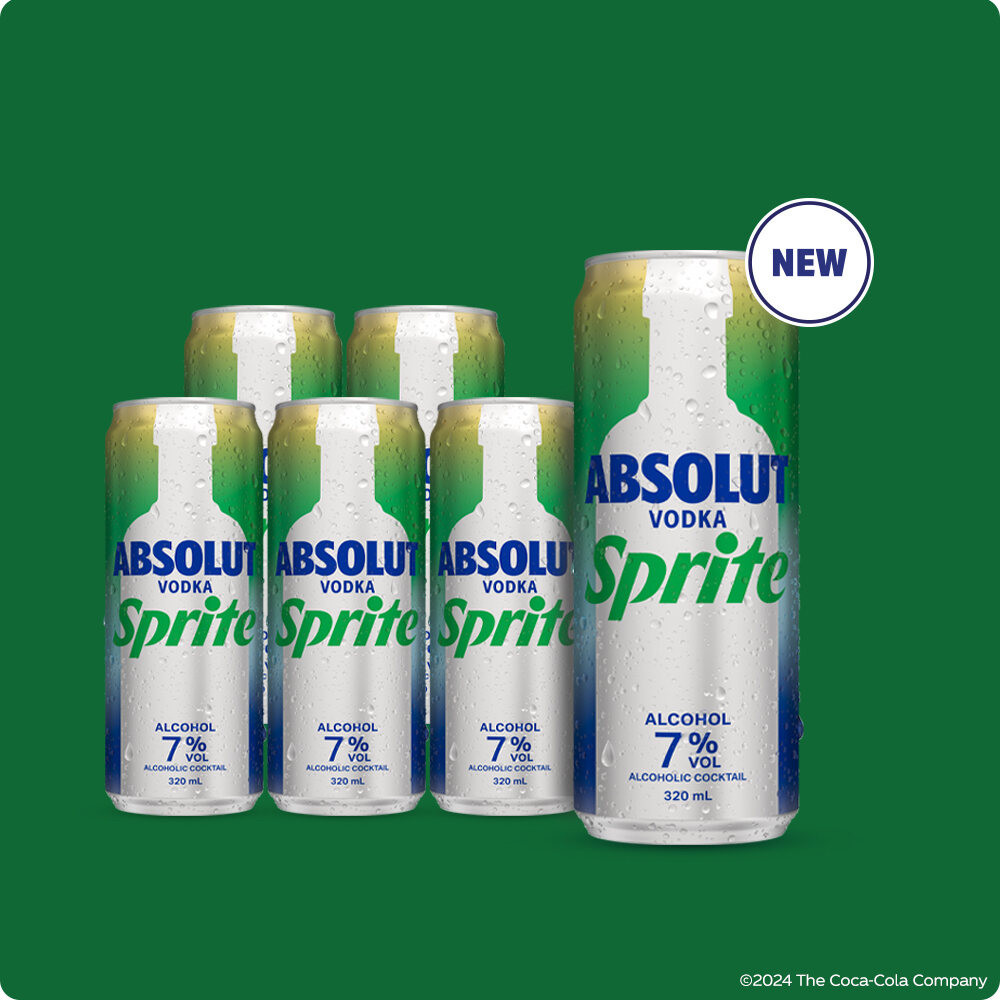 Absolut Vodka & Sprite 320ml 7% Alcohol - Pack of 6 | Shopee Philippines