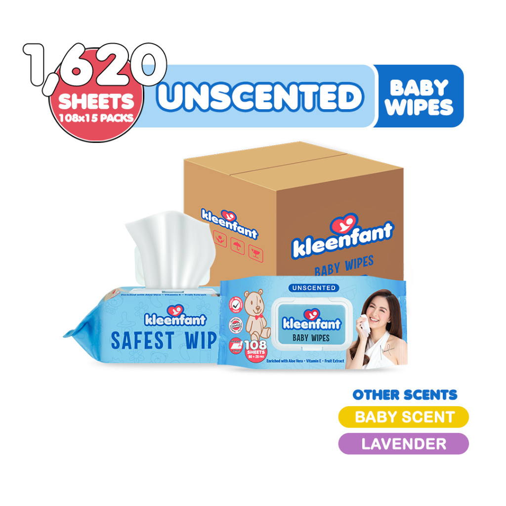 Kleenfant Baby Wipes No Scent Kleenfant Baby Wipes Powder Scent