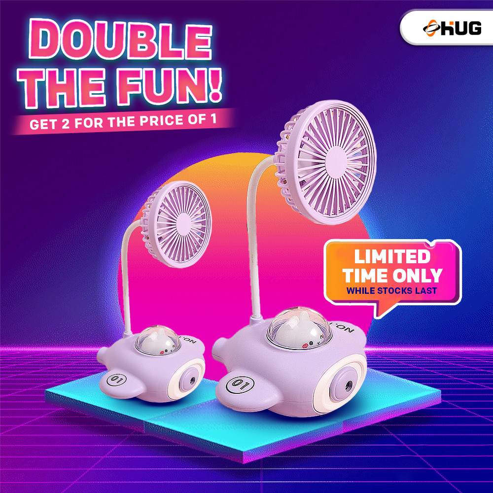 Rechargeable Desk Fan with Sharpener Pen Holder Cute for Kids School ...