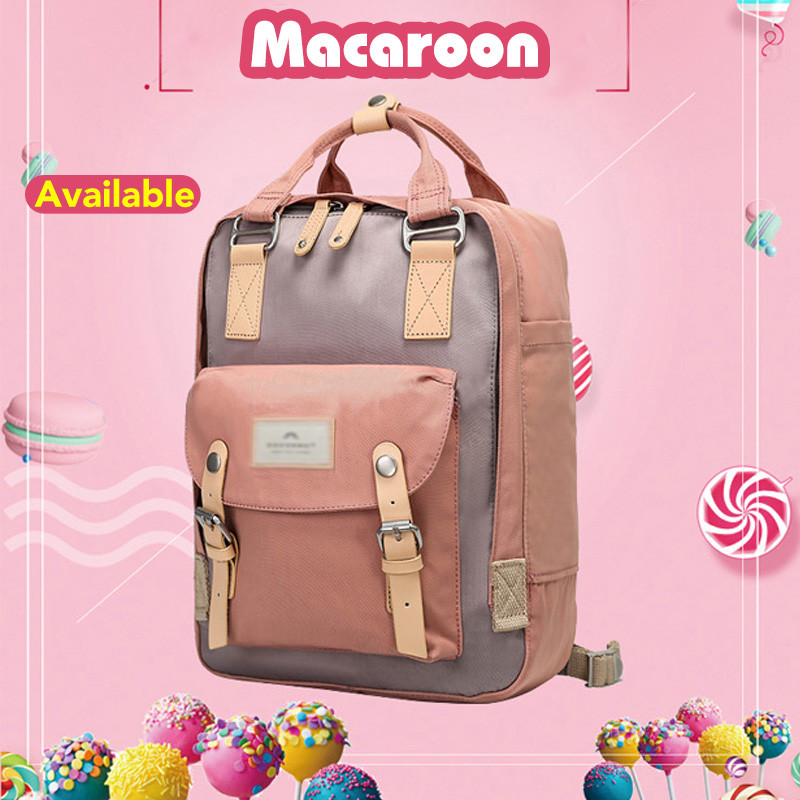original Women Korean Doughnut Macaroon Pastel Series Backpack